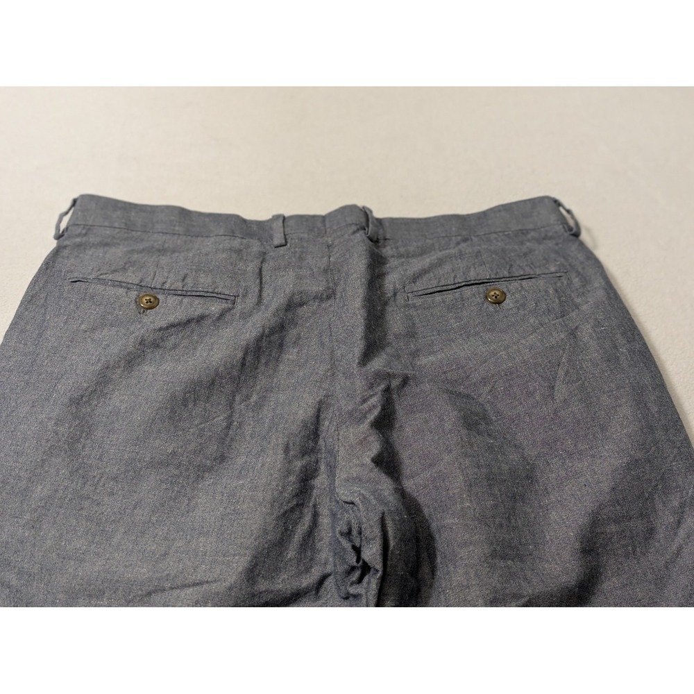 J. CREW Ludlow Slim fit suit pant Blue Baird McNutt Irish cotton Linen Size 34 - Picture 5 of 11